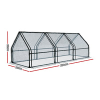 Illustration of greenfingers mini greenhouse with glass door and roof, perfect for favourite greens