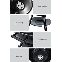 Grillz bbq grill charcoal smoker designed to match the grill aesthetic