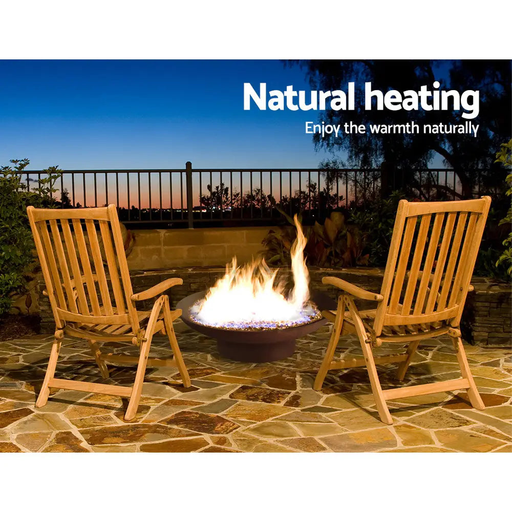 Grillz fire pit bowl cast iron rustic 70cm 2