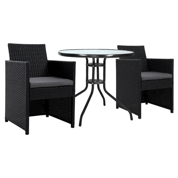 Gardeon outdoor bistro set - 3 piece patio furniture set