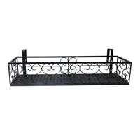 Levede Plant Stand Outdoor Indoor Home Black Rectangle-1910112297100120065