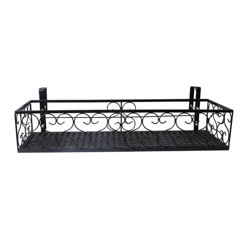 Levede Plant Stand Outdoor Indoor Home Black Rectangle-1910112297100120065