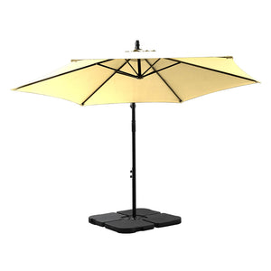 Mountview 3M Outdoor Umbrella Cantilever Grey-1910112902833115137