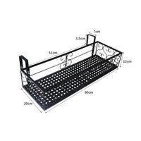 Levede Plant Stand Outdoor Indoor Home Black Rectangle-1910112297100120066