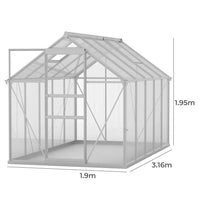 Lambu Greenhouse Aluminium Walk In Green-1910112313327882242