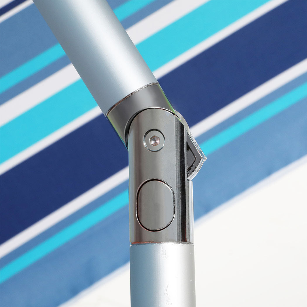 Mountview 2M Outdoor Beach Umbrellas Sand Blue-1954802439110660099