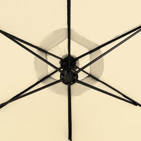Mountview 3M Outdoor Umbrella Cantilever Beige Without Base-1910112902656954373