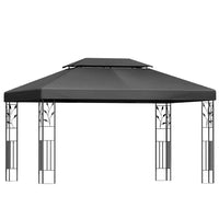 Instahut iron art gazebo marquee 4x3m - grey 1