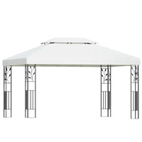 Instahut iron art gazebo marquee 4x3m - white 1