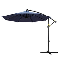Instahut outdoor 3m cantilever beach led umbrella 1