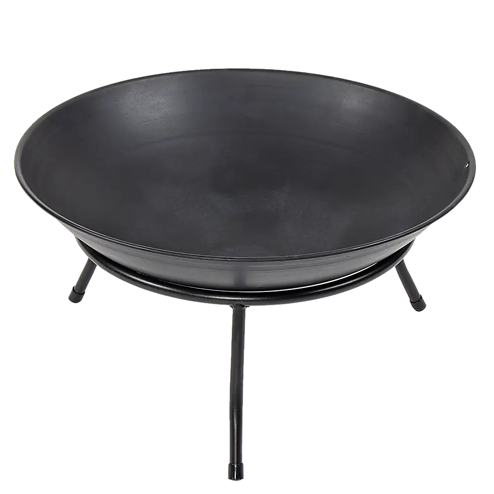 Iron fire bowl traditional log pit outdoor heating barbecue 5