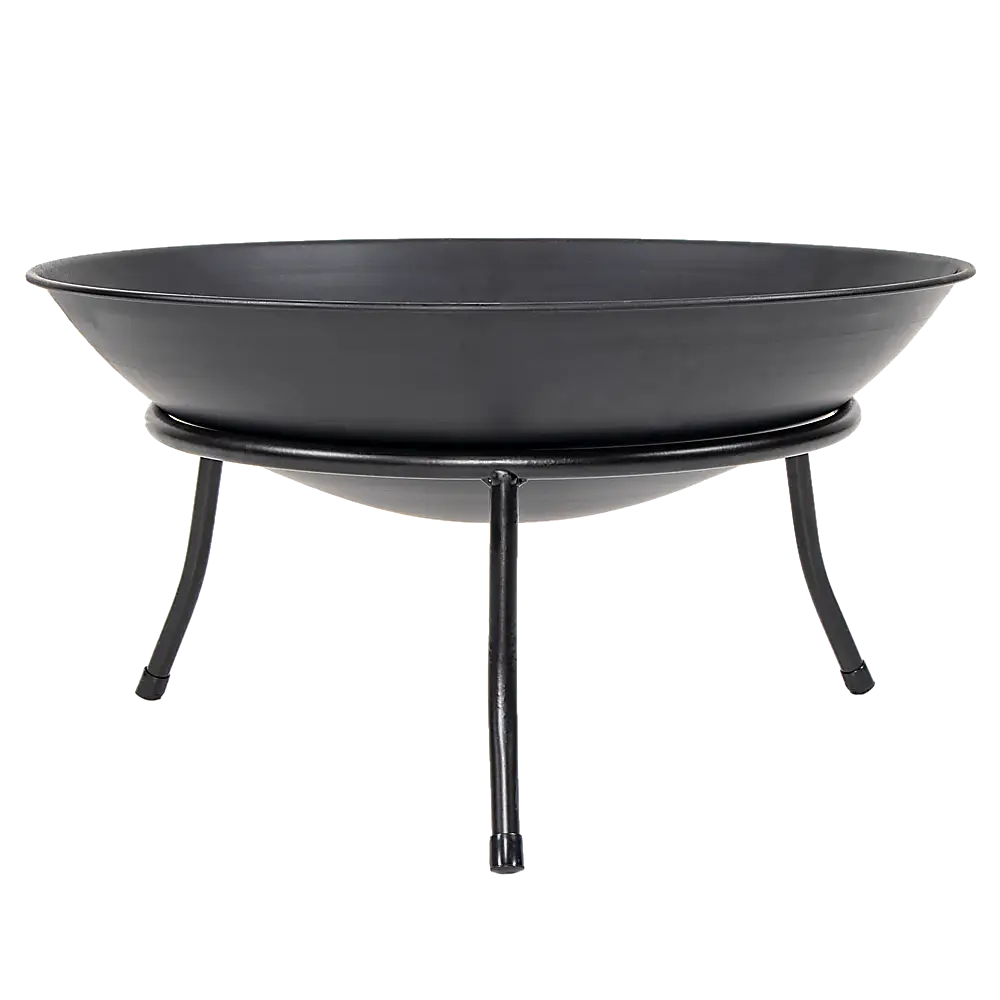 Iron fire bowl traditional log pit outdoor heating barbecue 1