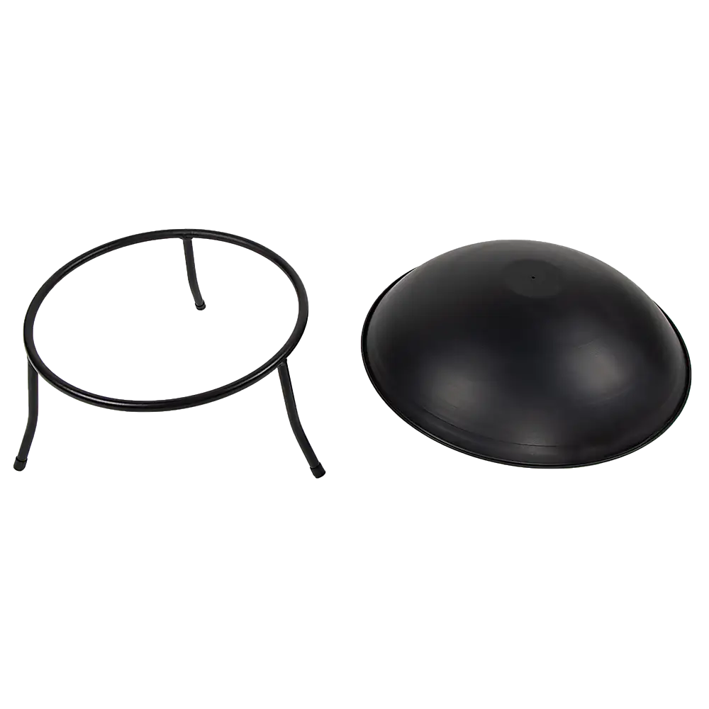 Iron fire bowl traditional log pit outdoor heating barbecue 4