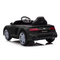 Kahuna audi sport licensed kids electric ride on car with remote control - close-up view of toy car steering wheel