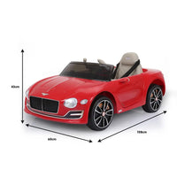 Kahuna bentley exp 12 speed 6e electric kids ride on car - red with remote control