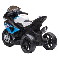 Kahuna bmw hp4 race kids ride-on motorbike - white and blue with black seat