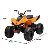 Kahuna licensed mcl35 mclaren kids ride on electric quad bike with working led lights