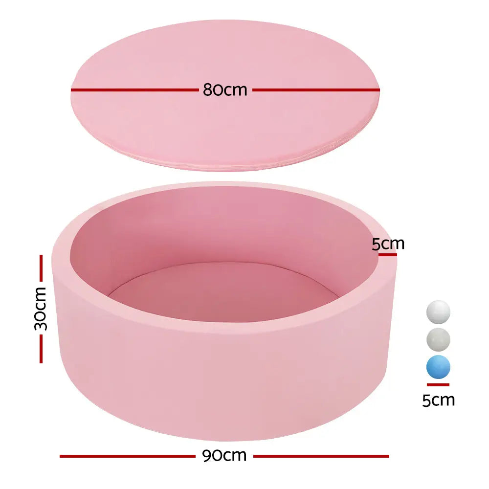 Keezi kids ball pool with pink plastic bowl and ball