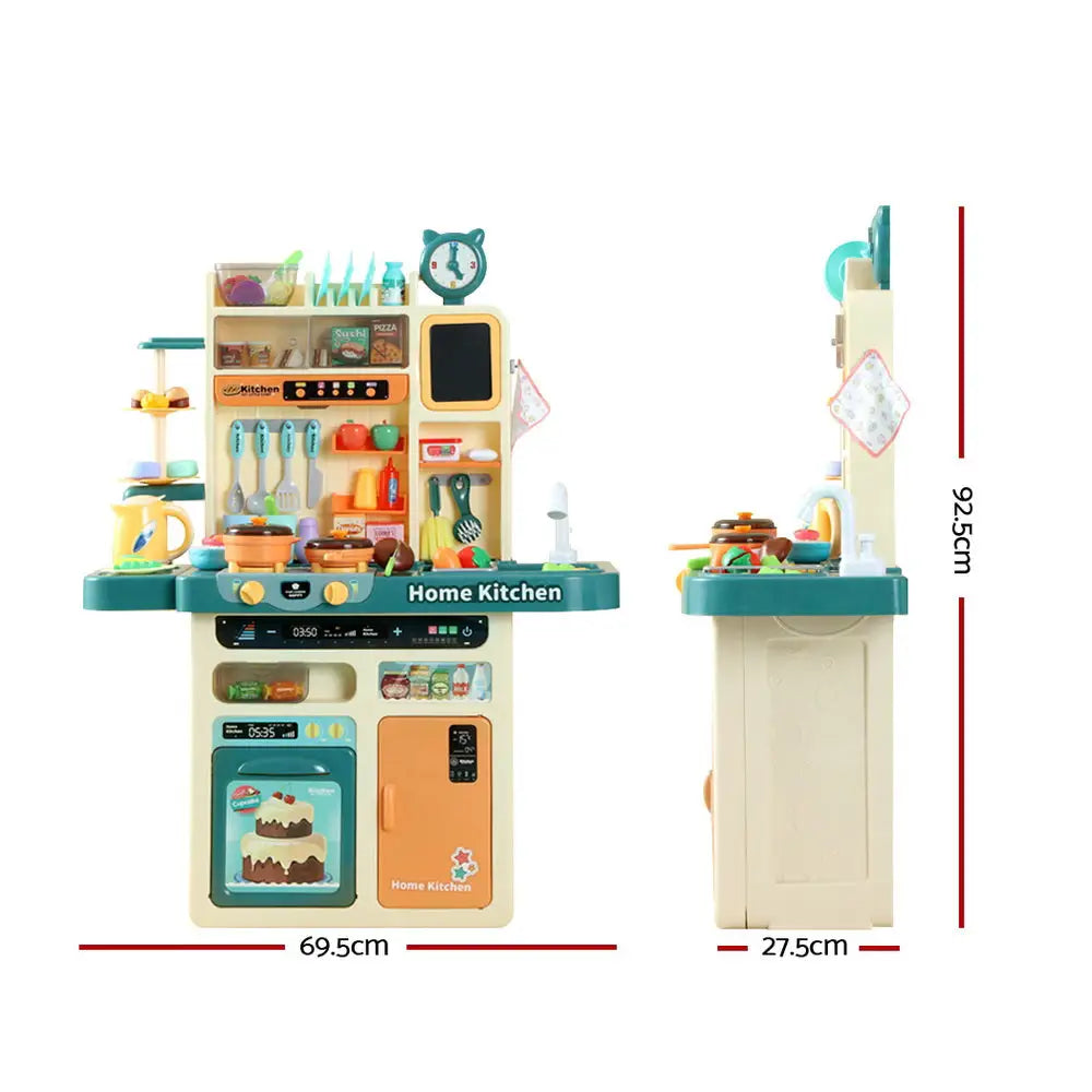 Keezi kids kitchen set with sink and stove for pretend play