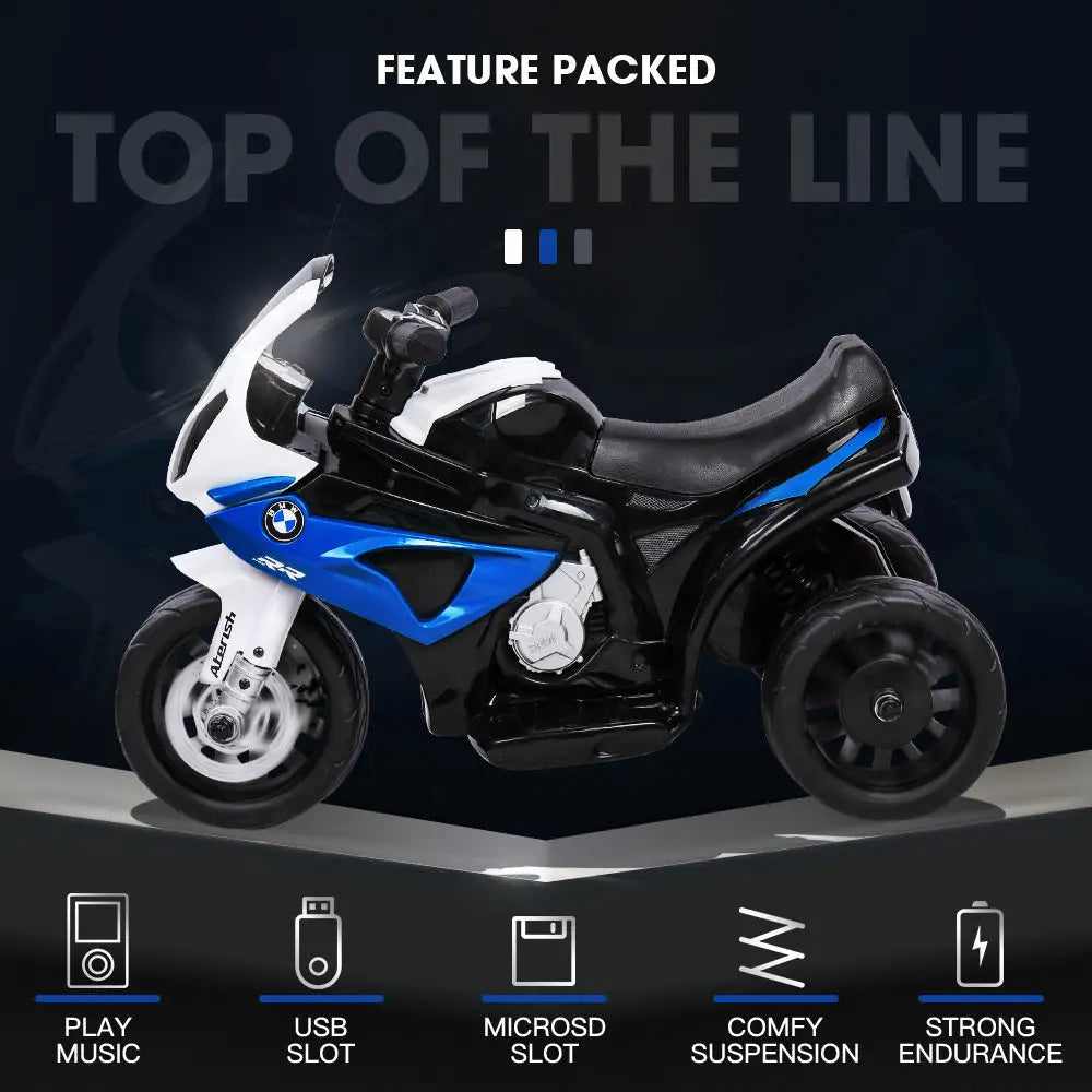 Licensed bmw s1000rr electric ride on police motorcycle - kids toy