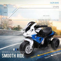 Licensed bmw s1000rr kids electric ride on police motorcycle - side view
