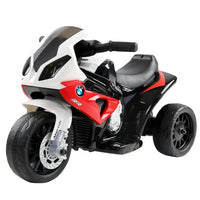 Kids electric ride on police motorcycle bmw licensed s1000rr red white color