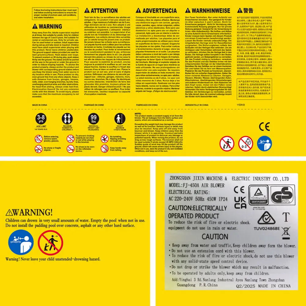 Kids Inflatable Water Play Jumping Castle