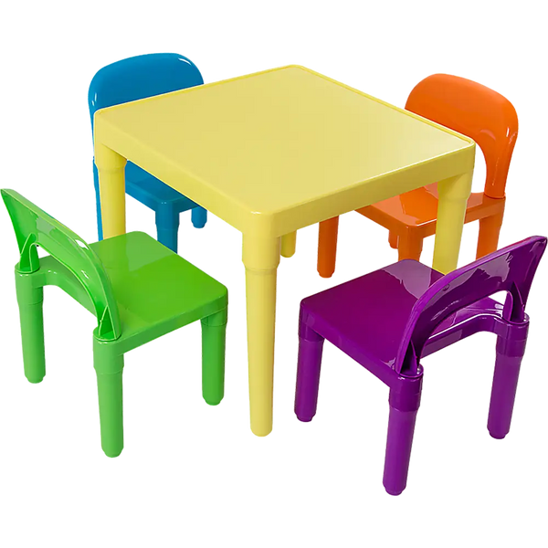 Child-size plastic table and chairs play set for kids - buy john john john children’s table and chairs online