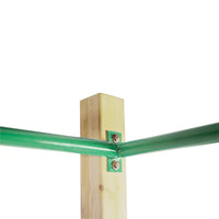 Green pole with wooden post attached in lifespan kids amazon monkey bar set - 2.5 or 3.0m availa