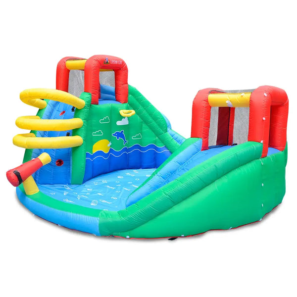 Lifespan kids atlantis slide & splash inflatable water slide with slide
