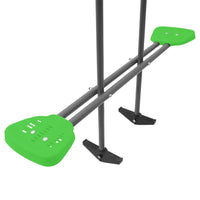 Metal swing set with green squat bar, legs, and arms - lifespan kids hurley 2 swingset. Optional slide & hoop