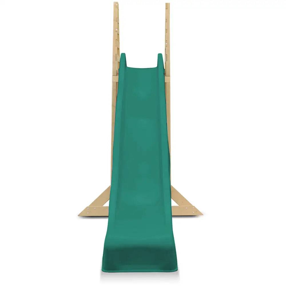 Lifespan kids jumbo climb with wavy slide - green or yellow plastic chair with treated timber frame
