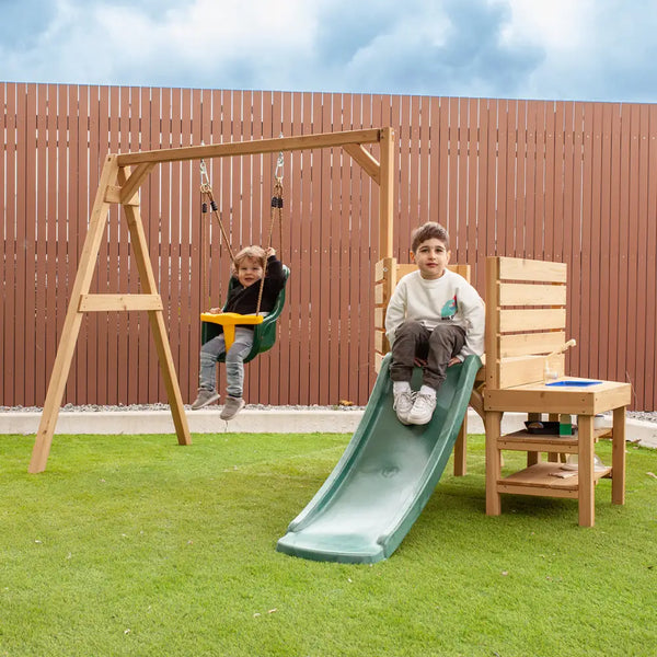 Wooden swing set from lifespan kids poppy junior play centre