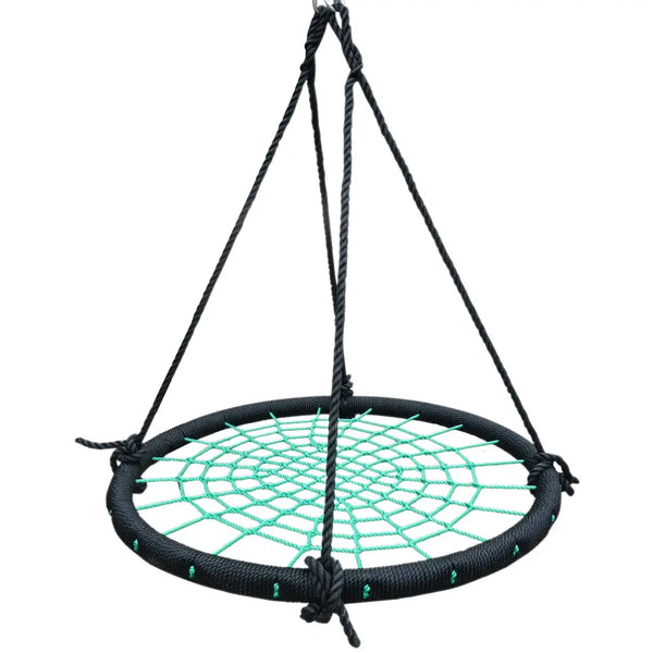 Lifespan kids spidey web swing - black and green hanging chair with spider web