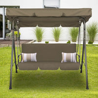 Milano outdoor swing chair with canopy - 3 seater