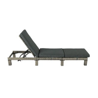 Outdoor rattan adjustable sunbed 3