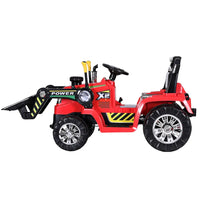 Rigo kids electric ride on car bulldozer digger loader remote 6v - red or yellow 3