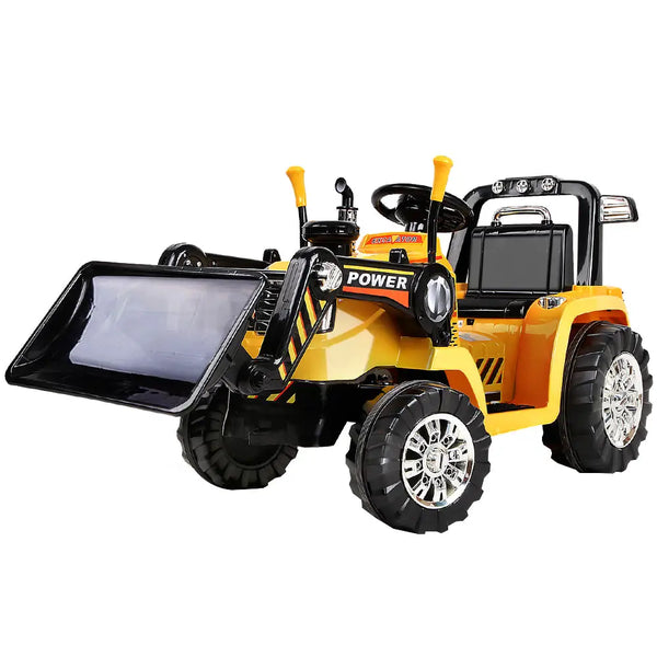 Rigo kids electric ride on car bulldozer digger loader - remote control toy tractor