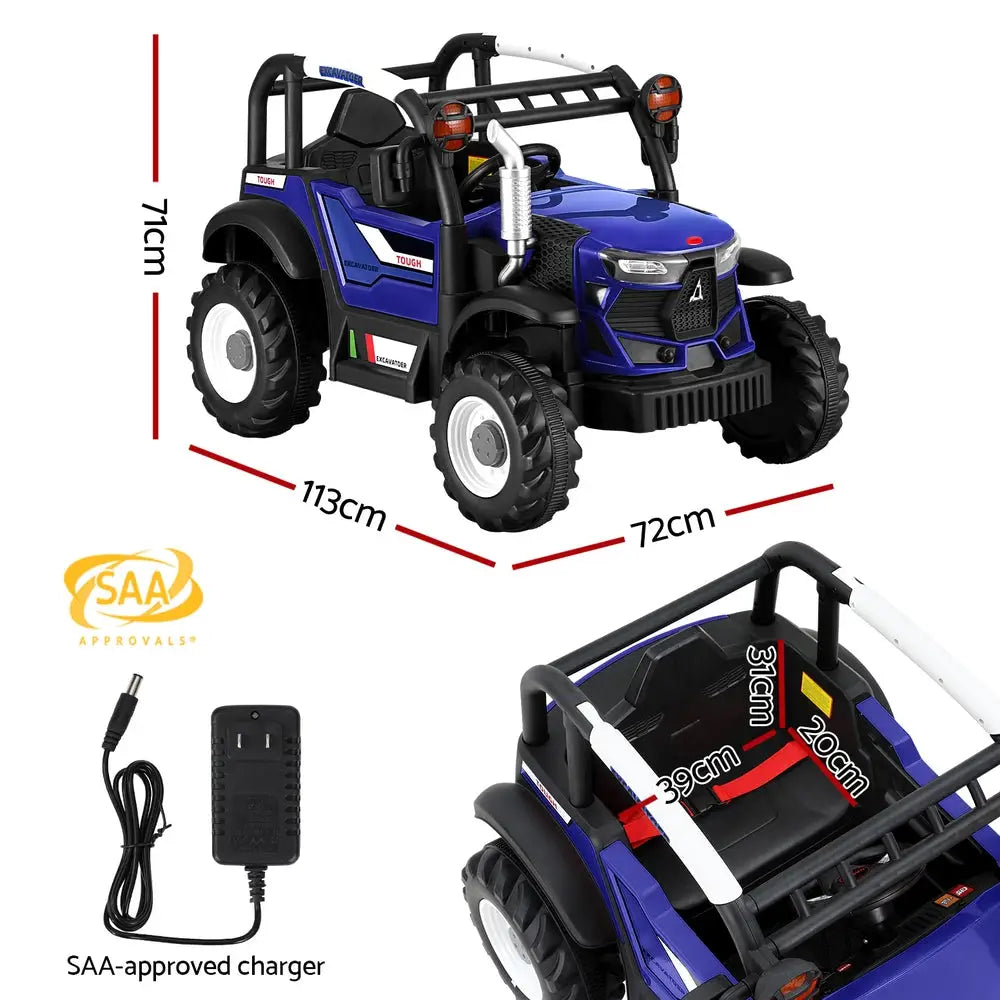 Rigo kids electric ride on car off road jeep with remote control - red or blue