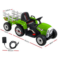 Rigo kids electric ride on car tractor toy with charger - anti-slip tyres included