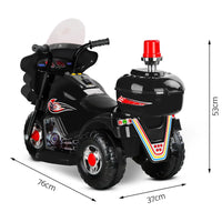Rigo Kids Electric Ride On Police Motorbike - 4 Colours