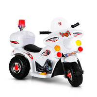 Rigo kids electric ride on police motorbike with red light