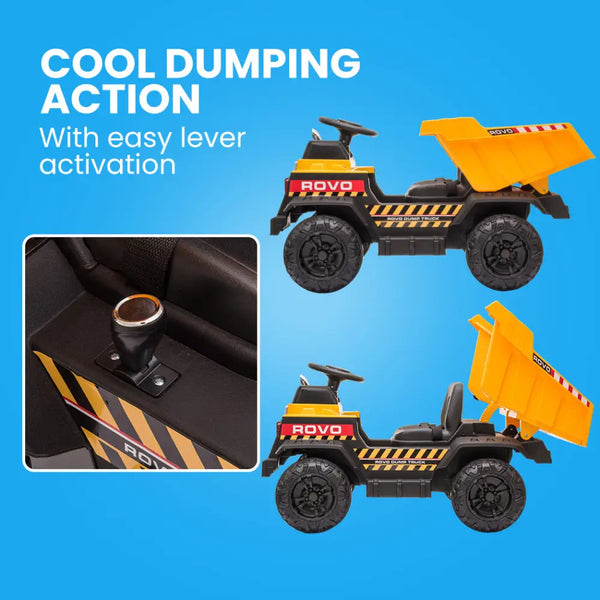 Rovo kids ride-on dump truck toy car