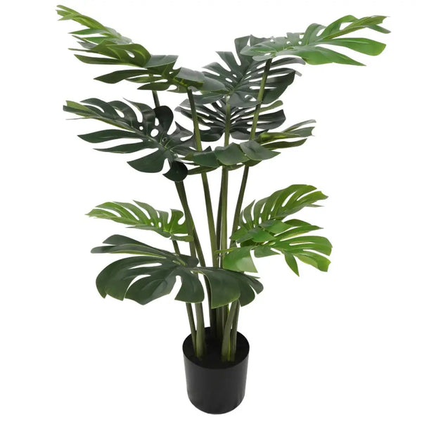 Faux split-leaf philodendron plant 120cm for low coffee table