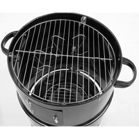 Wallaroo 3-in-1 charcoal bbq smoker with large grill pan