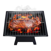 Wallaroo portable outdoor fire pit with bbq steak